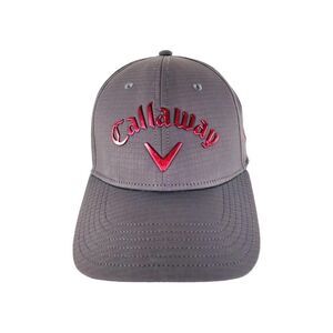 Callaway Mens Liquid Metal Hat Adjustable Stacy Gray Red Golf Cap Hats